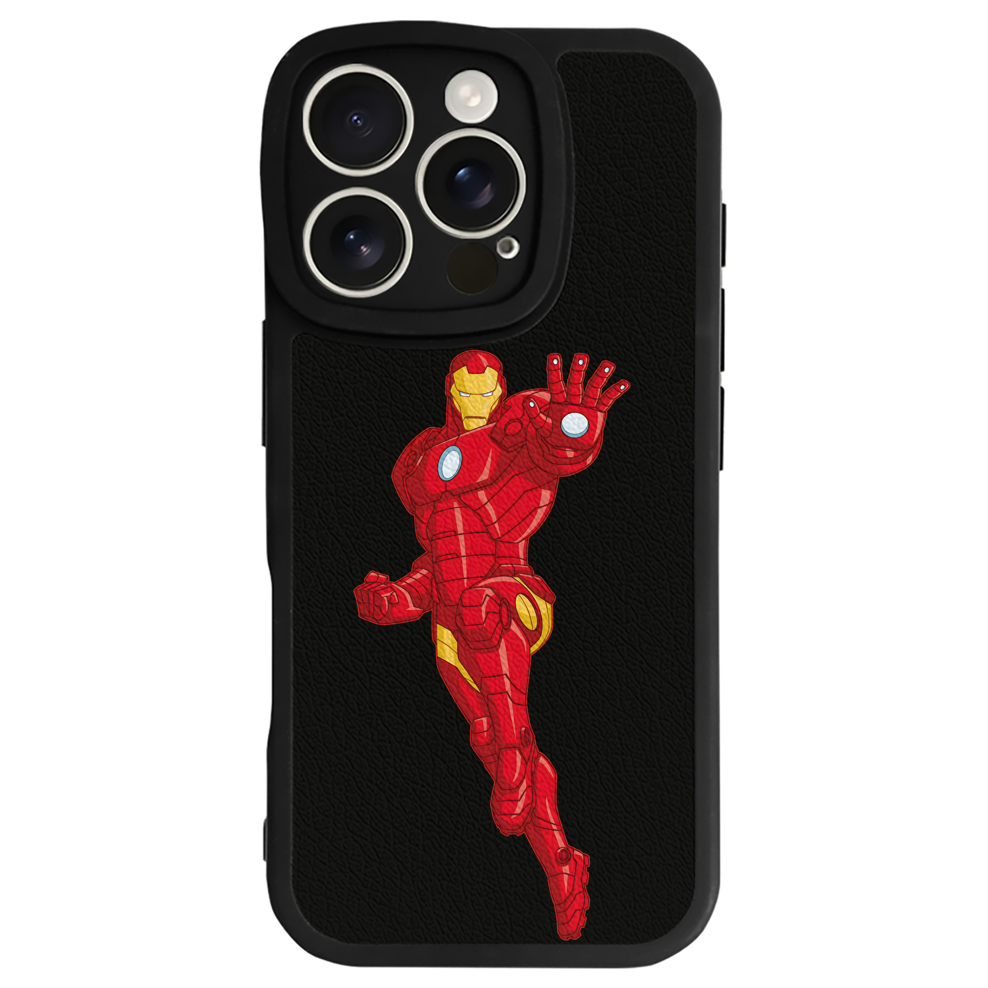 （画像用） アベンジャーズ The Avengers 【iPhone 16シリーズ対応】シリコンスマホケース（レザー調） 材質：シリコン